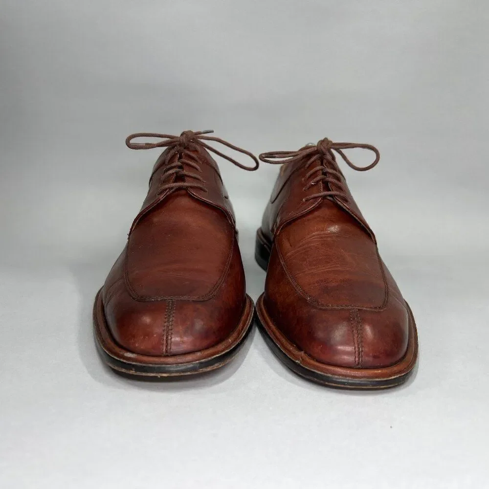 Mezlan Derby Men's Fiore Brown Leather Oxford Lace Up Split Toe Dress‎ Shoes